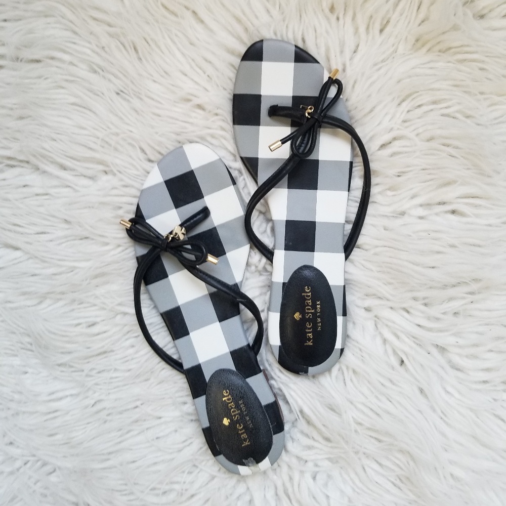 Kate Spade Gingham Sandals